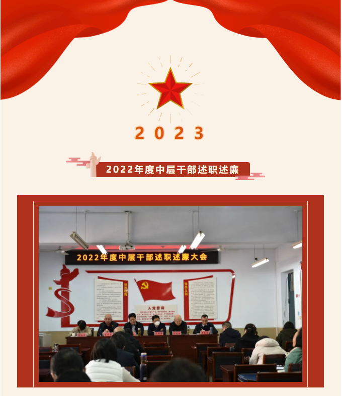 履职尽责述答卷，踔厉奋发启新程—我校召开2022年度中层干部述职述廉大会